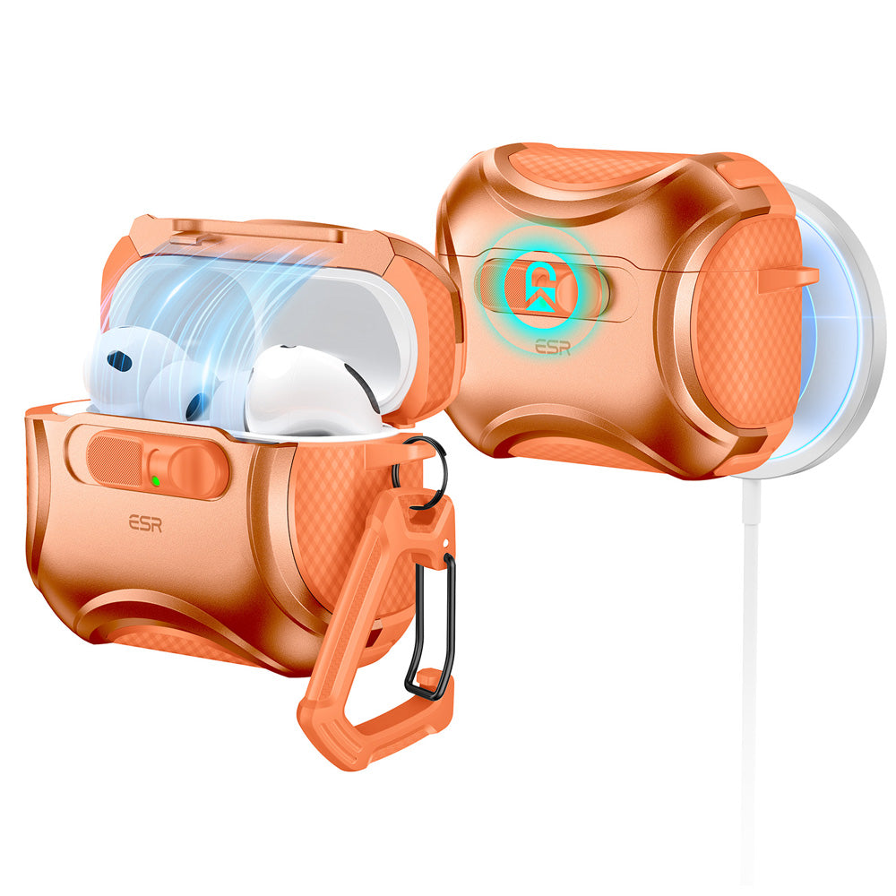 Orange Charging Case for AirPods Pro 3 with Drop-Proof Lock |ESR Cyber