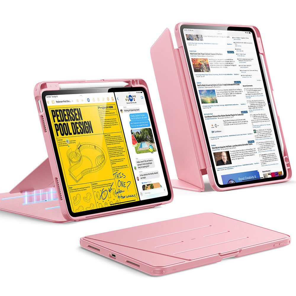 iPad Air 11インチ(M4) Folioケース（スタイラスホルダー付き）-ピンク