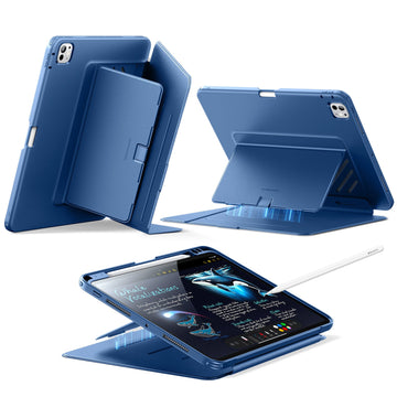 iPad Pro 11" (2024) Flip Magnetic Case with Pencil Holder - Navy Blue  Product type