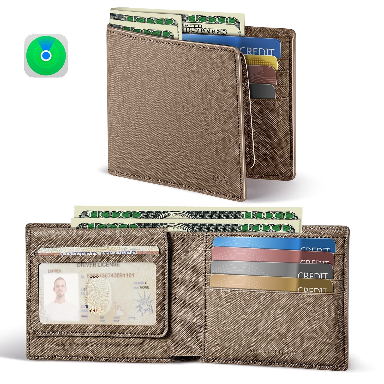 Geo Wallet with Find My - Elephant Gray ESR ESR