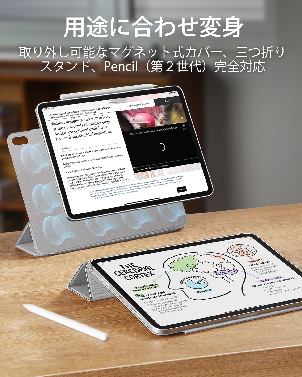 iPad Pro 11" (2024) Rebound Magnetic Case - Grey Product type