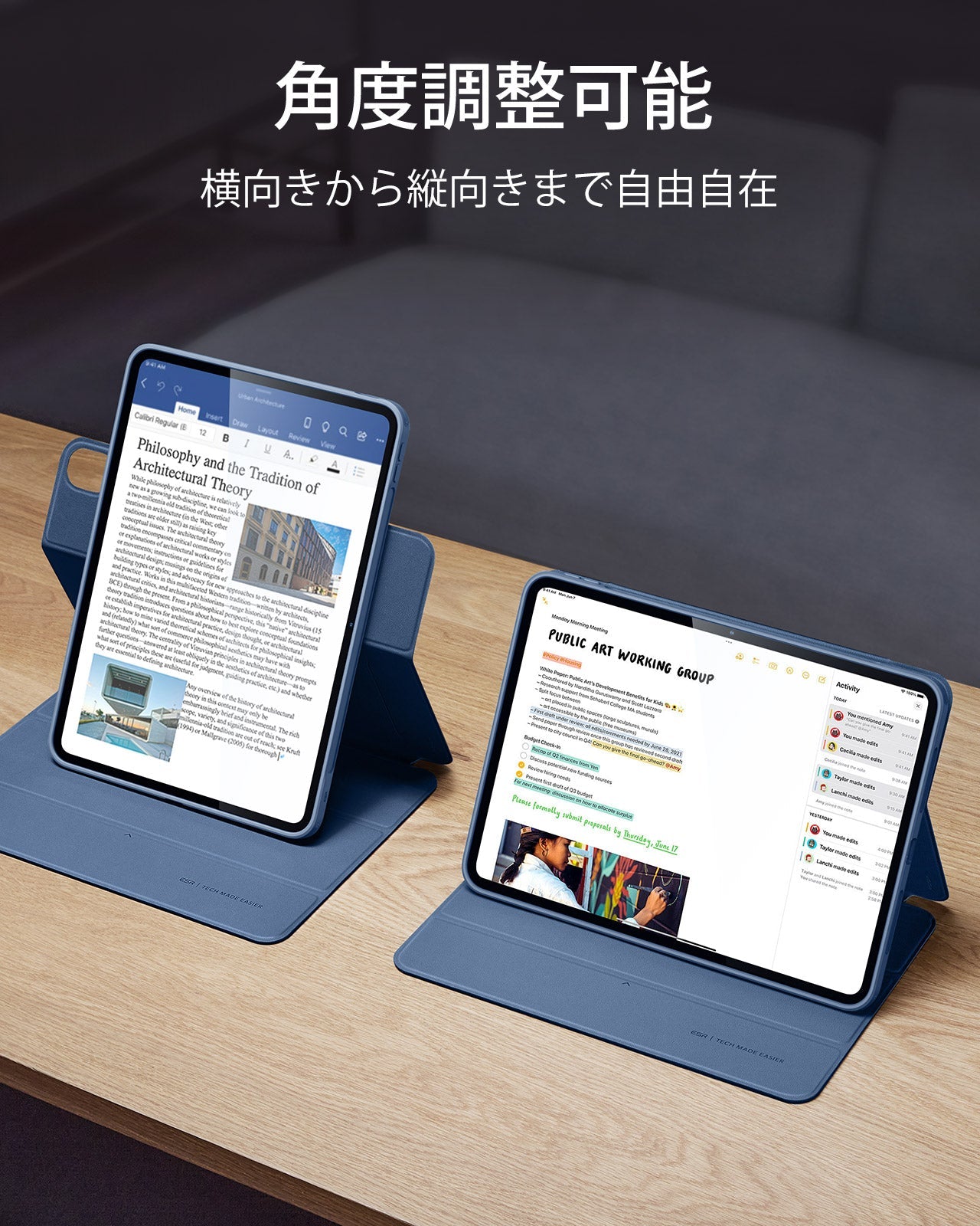 iPad Air 13ʺ (2024) Rebound Hybrid Case 360 - Navy Blue Product type