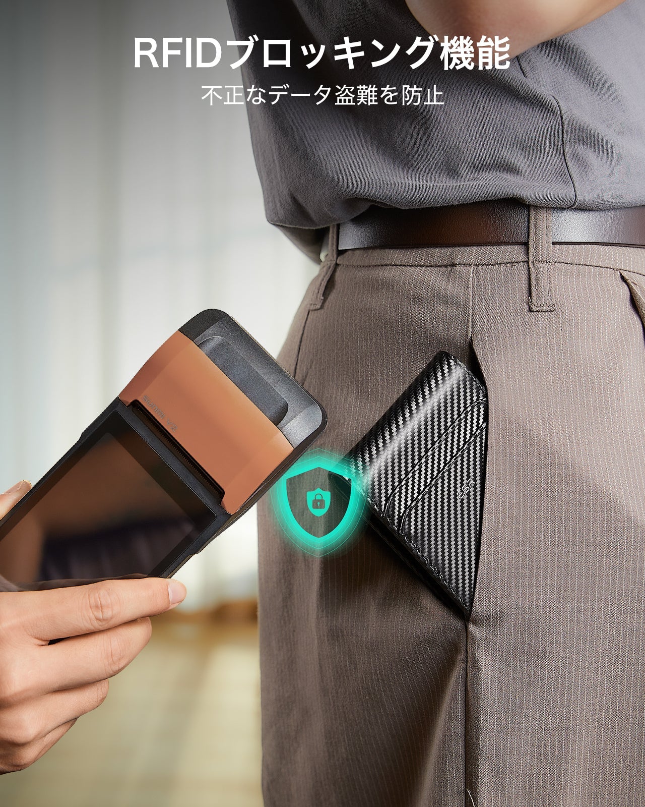 Geo Card Holder - Black Carbon Fiber Product type