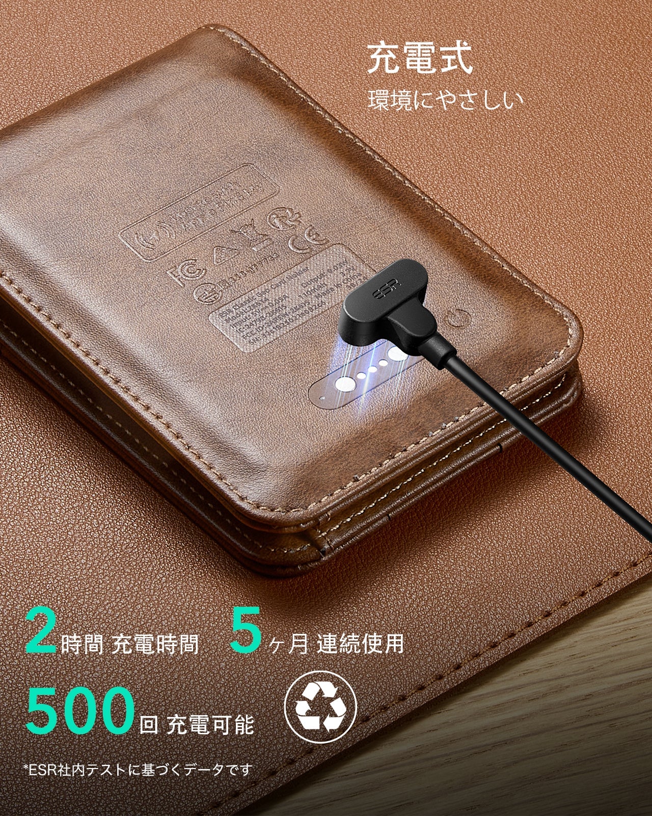 Geo Card Holder - Aged Leather Product type