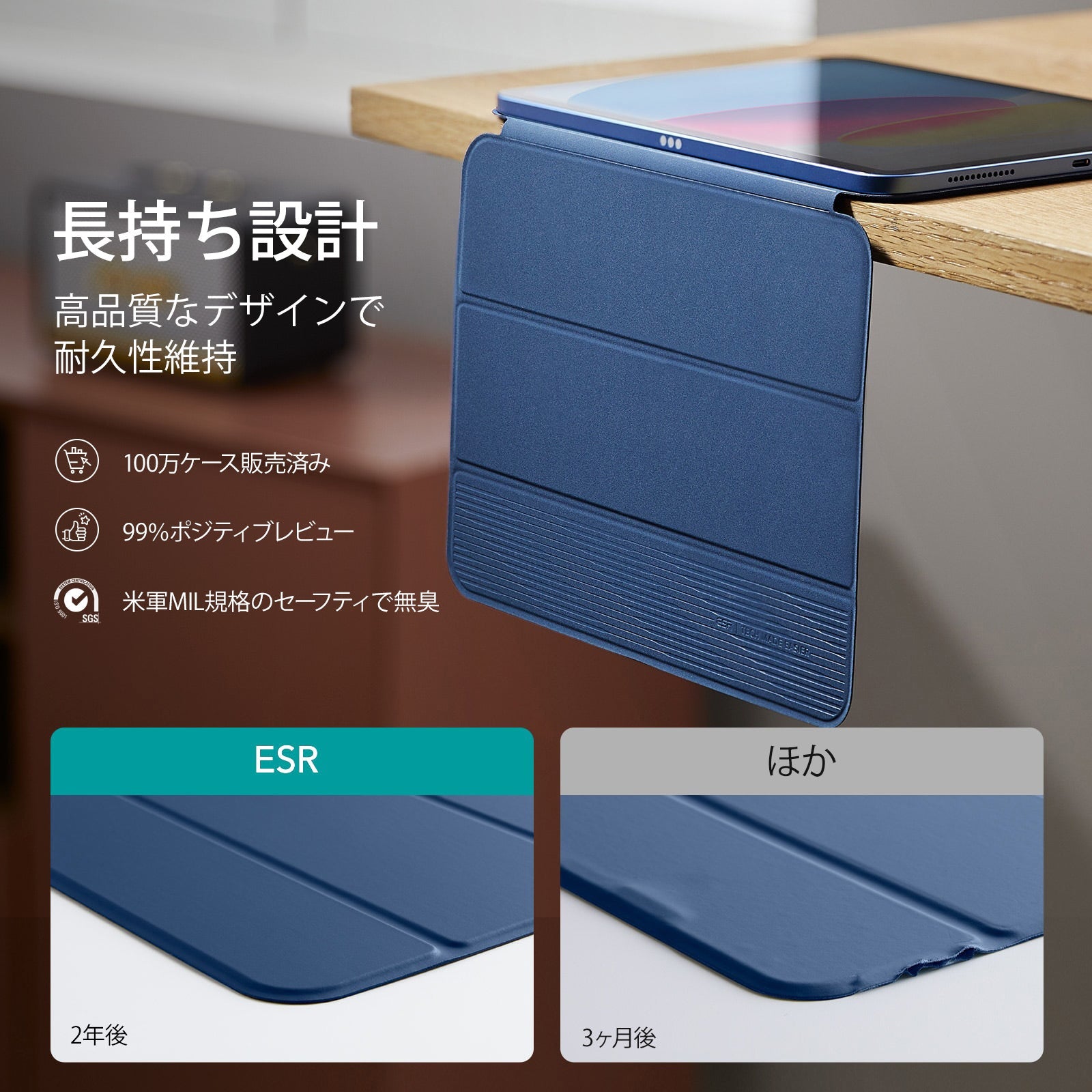 iPad 11“ (A16, 2025)/10th Generation Rebound Magnetic Case - Navy Blue Product type