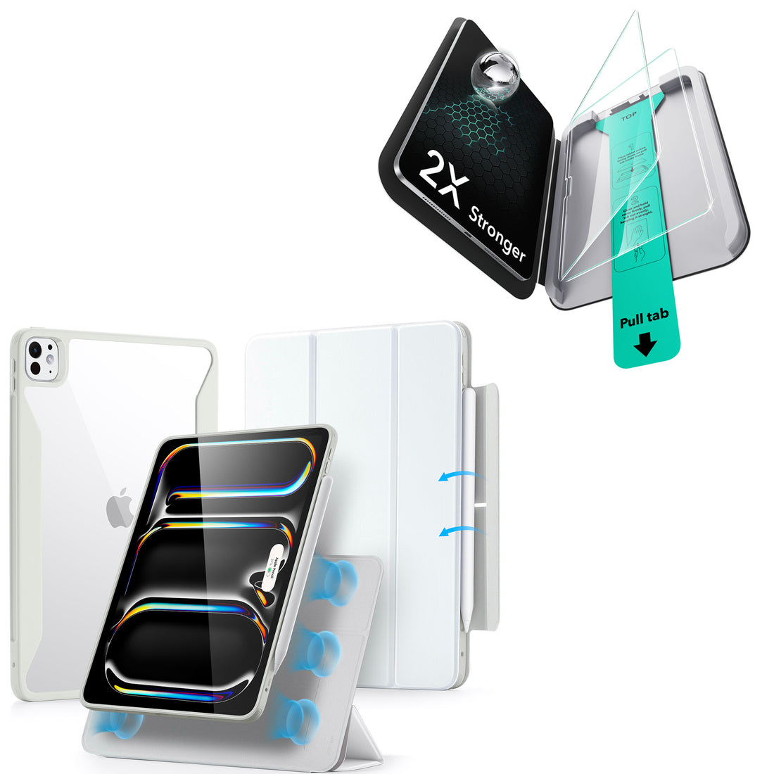 iPad Pro 11ʺ (2025) Rebound Case and Screen Protector Bundle - Brilliant White  Product type