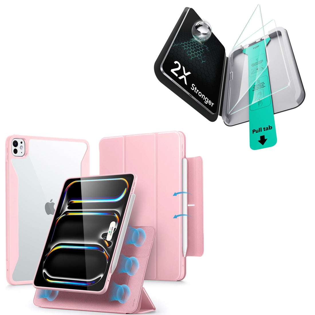 iPad Pro 11ʺ (2025) Rebound Case and Screen Protector Bundle - Pink  Product type