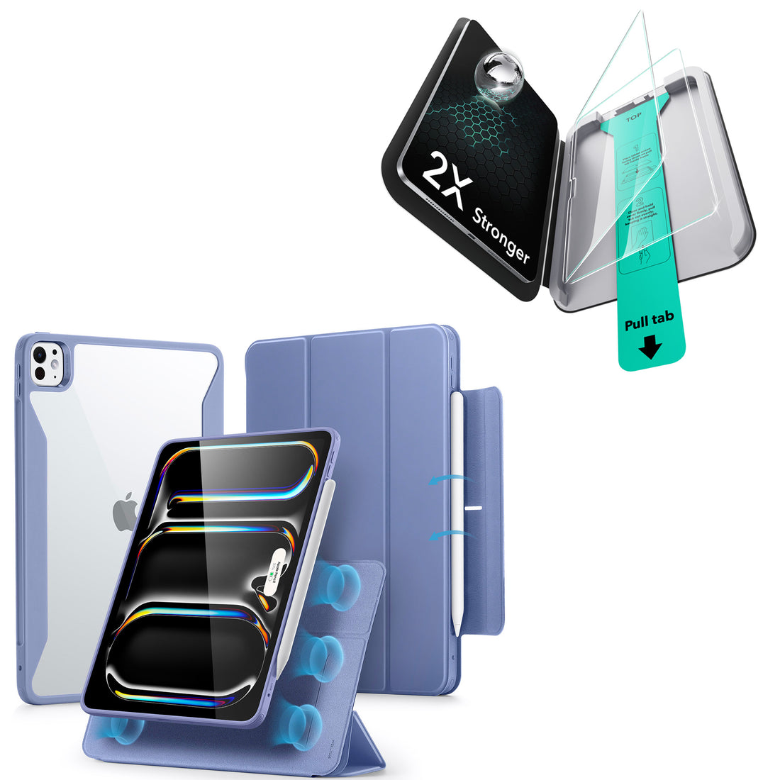 iPad Pro 11ʺ (2025) Rebound Case and Screen Protector Bundle - Lavender  Product type