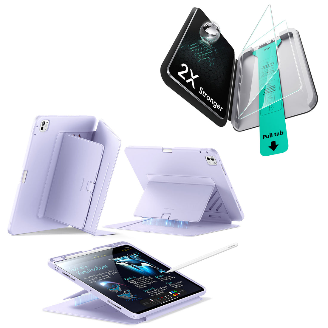 iPad Pro 11ʺ (2025) Flip Magnetic Protection Bundle - Purple  Product type