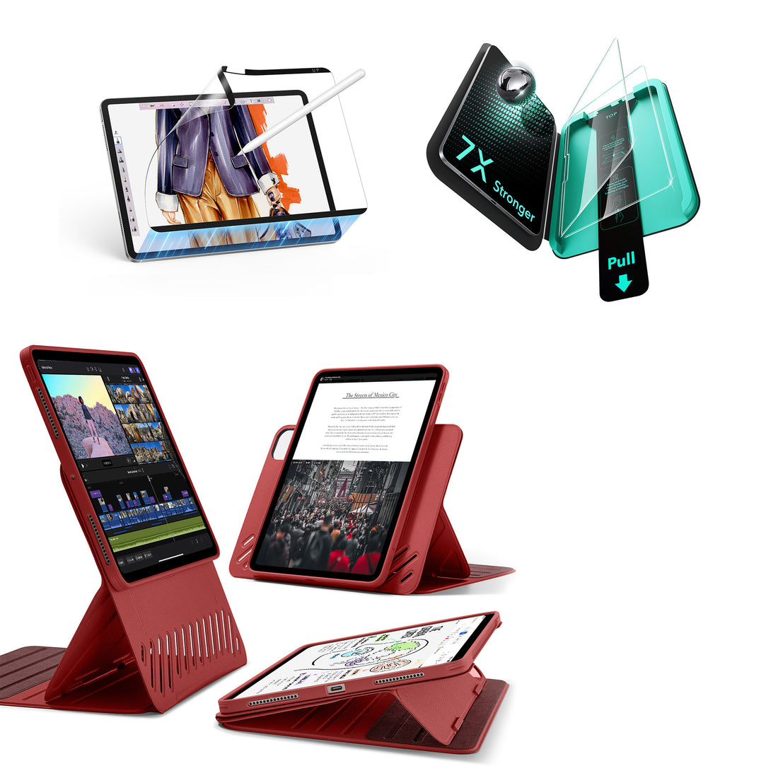 iPad Pro 13" (2025) Shift Transformation Bundle - Red  Product type
