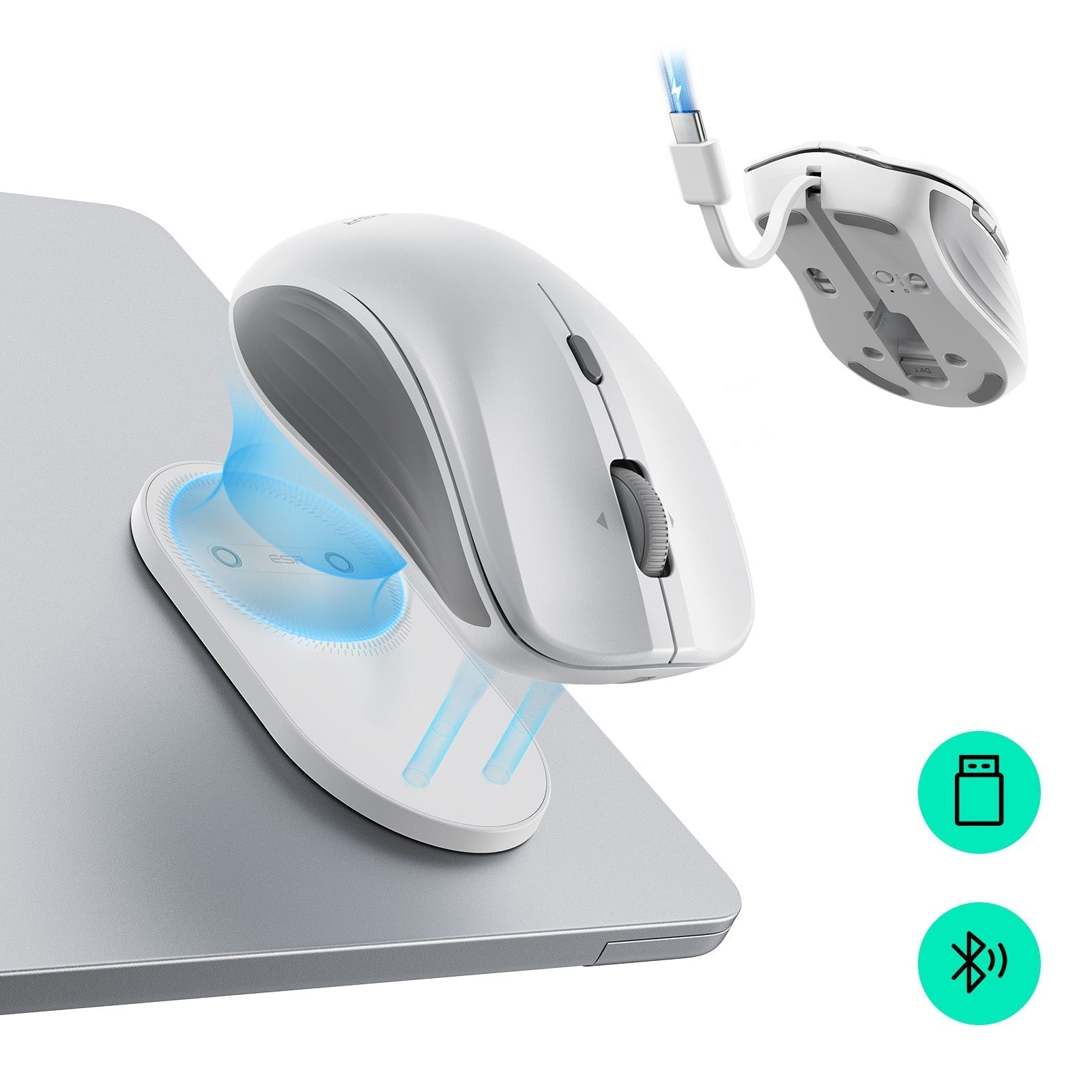 ESR MagMouse™ Wireless Mouse - White ESR ESR