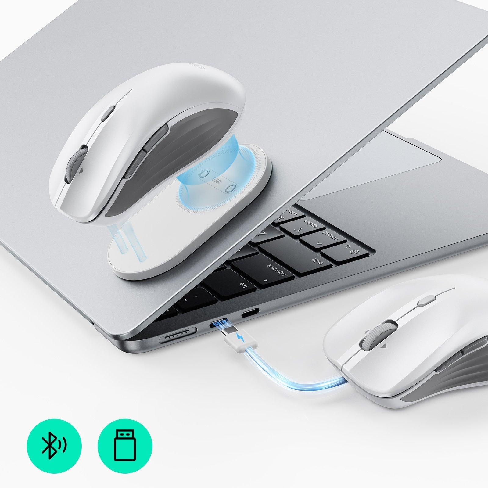 ESR MagMouse™ Wireless Mouse - White ESR ESR