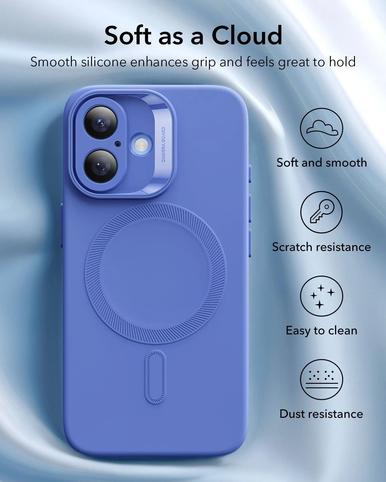 iPhone 16 Cloud Soft Magnetic Case (Camera Control) - Ultramarine ESR ESR