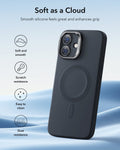 iPhone 16 Cloud Soft Magnetic Case (Camera Control, Stash Stand) - Black ESR ESR