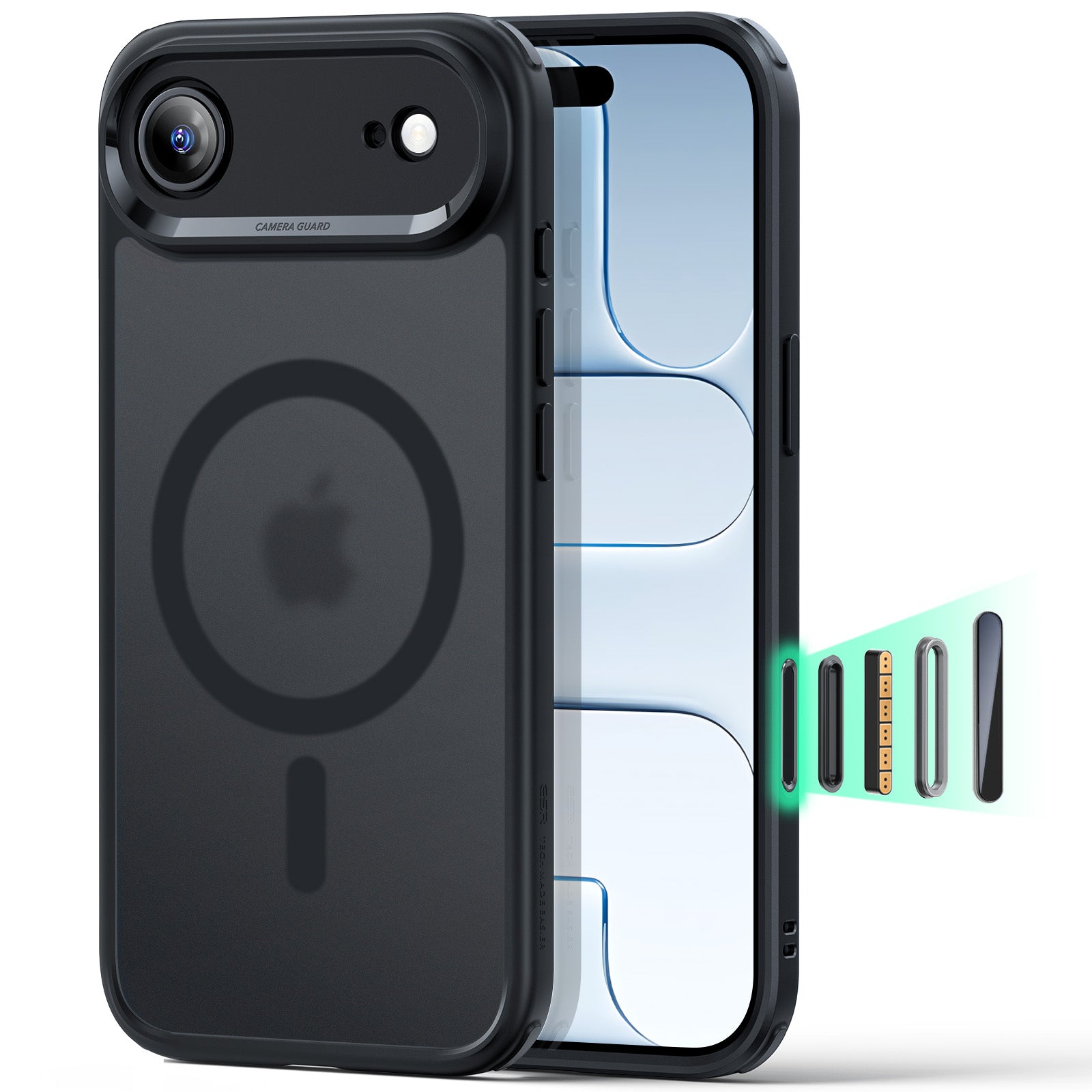 iPhone Air Classic Hybrid Magnetic Case (Camera Control) - Frosted Black  Product type