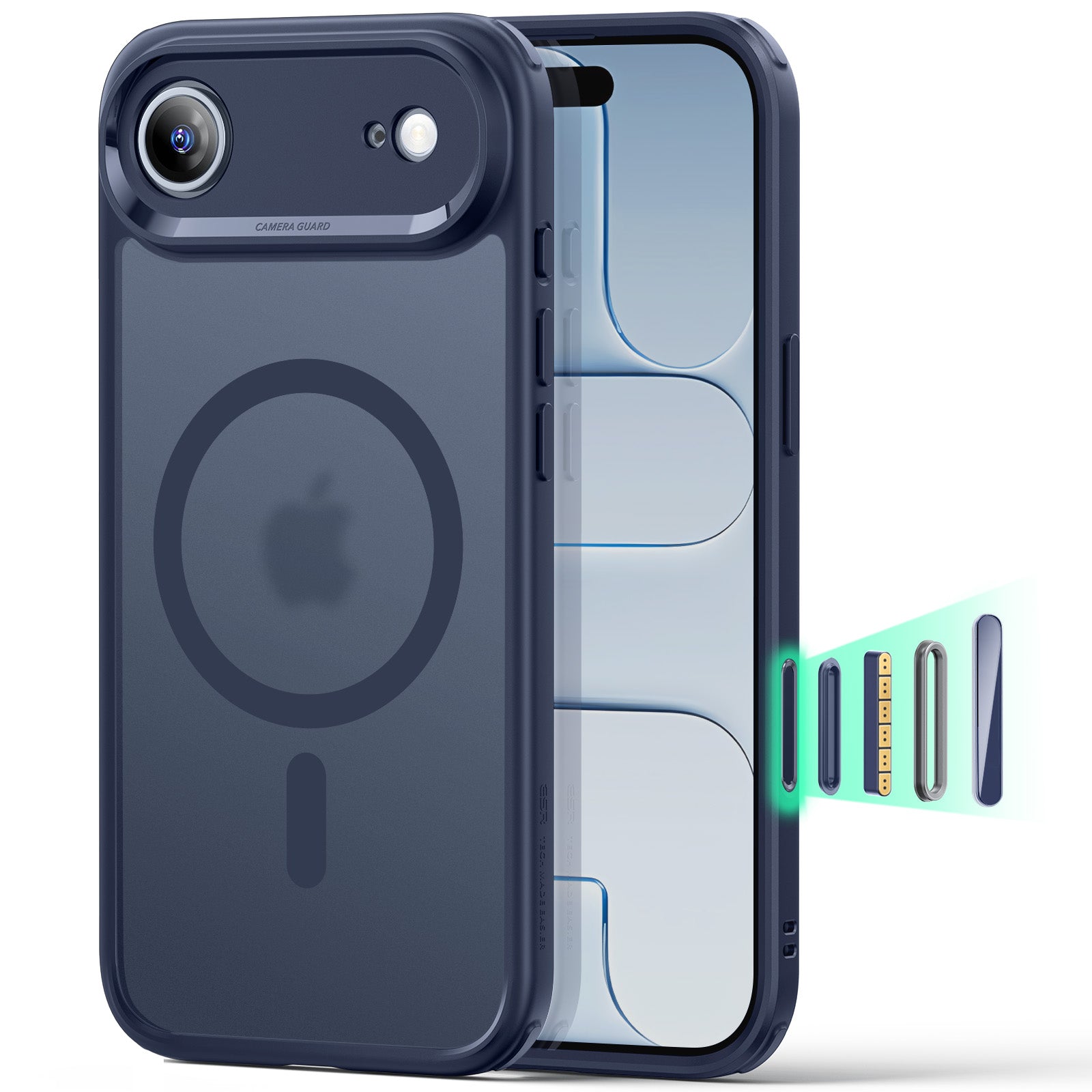 iPhone Air Classic Hybrid Magnetic Case (Camera Control) - Frosted Blue  Product type