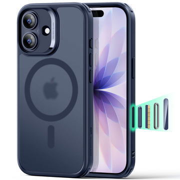 iPhone 17 Classic Hybrid Magnetic Case (Camera Control) - Frosted Blue  Product type