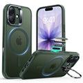 iPhone 17 Classic Hybrid Magnetic Case (Camera Control, Stash Stand) - Frosted Green  Product type