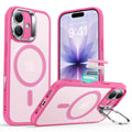 iPhone 17 Classic Hybrid Magnetic Case (Camera Control, Stash Stand) - Frosted Pink  Product type