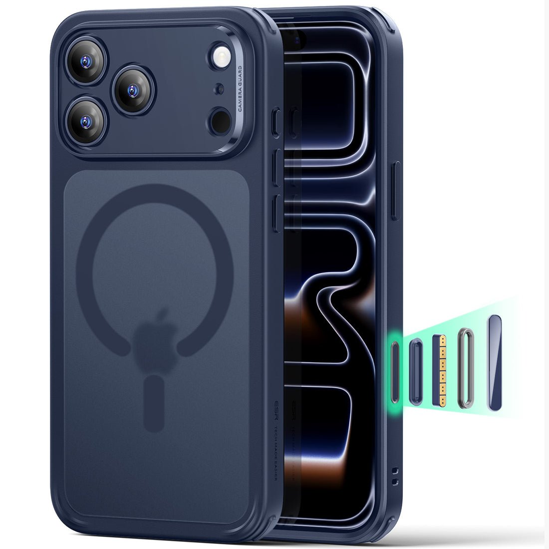 iPhone 17 Pro Max Classic Hybrid Magnetic Case (Camera Control) - Frosted Blue  Product type