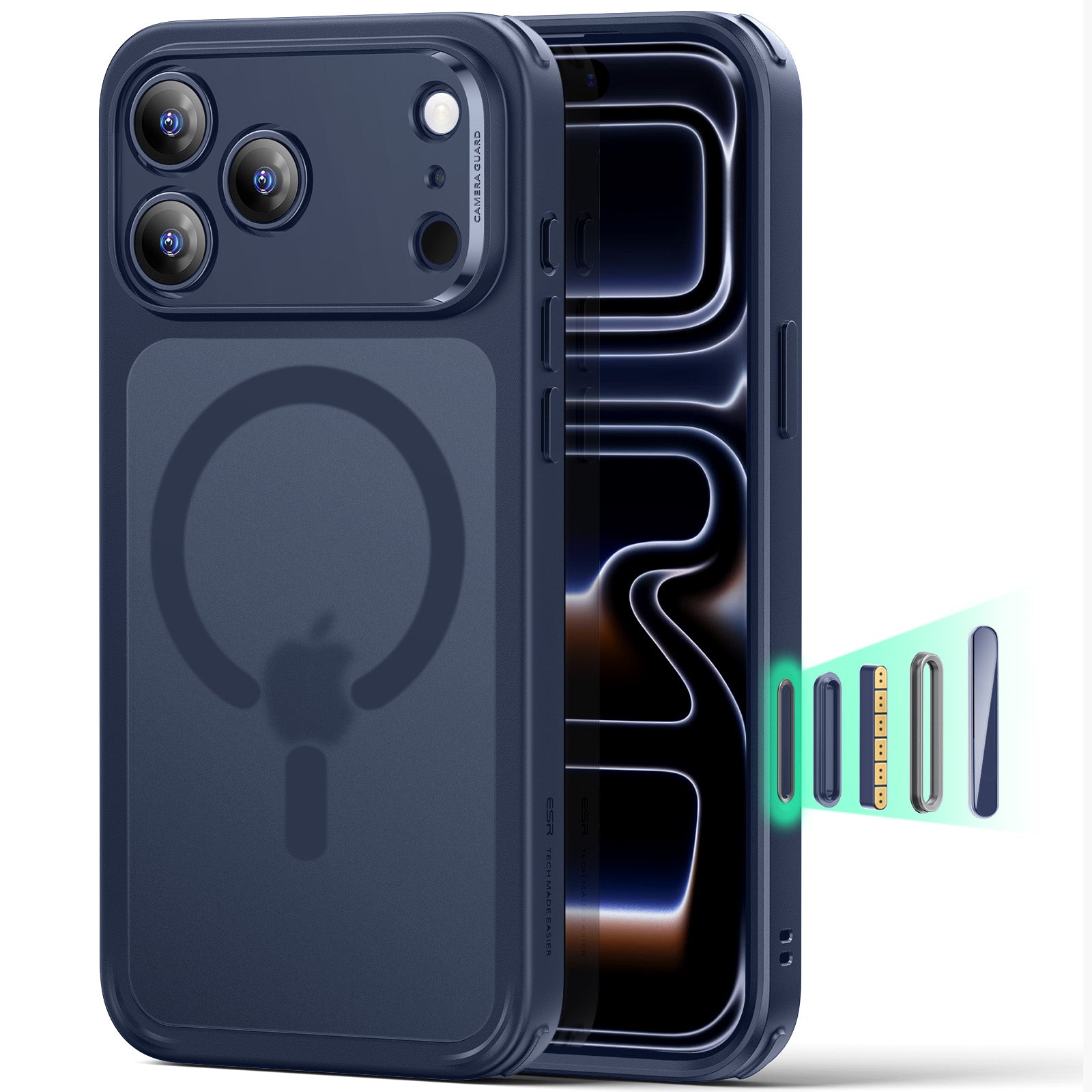 iPhone 17 Pro Max Classic Hybrid Magnetic Case (Camera Control) - Frosted Blue  Product type