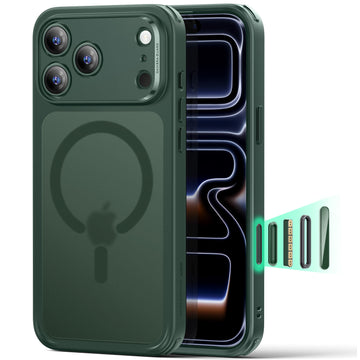 iPhone 17 Pro Max Classic Hybrid Magnetic Case (Camera Control) - Frosted Green  Product type