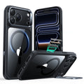iPhone 17 Pro Max Classic Hybrid Magnetic Case (Camera Control, Stash Stand) - Clear Black  Product type