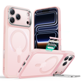 iPhone 17 Pro Max Classic Hybrid Magnetic Case (Camera Control, Stash Stand) - Frosted Bubblegum Pink  Product type