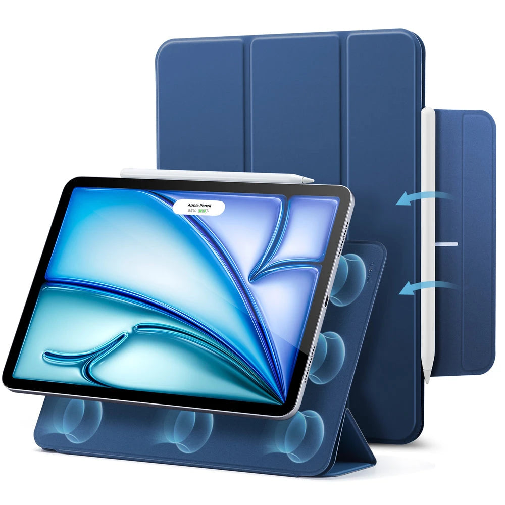 iPad Air 11″ (2025) Rebound Magnetic Case - Navy Blue - ESR
