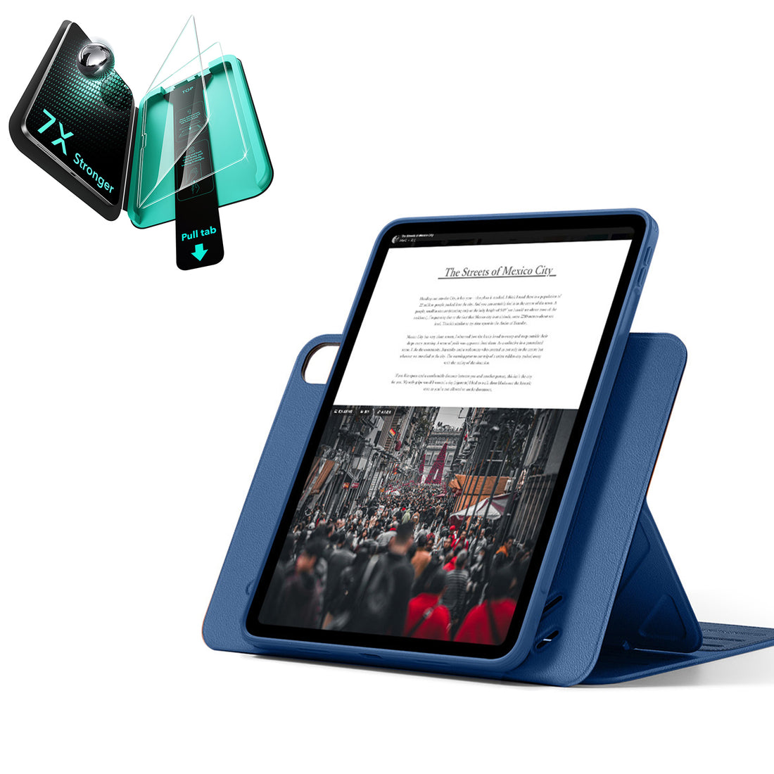 iPad Air 13" (M4) 2026 Bundle Shift Magnetic Case & Armorite® Protection - Navy Blue  Product type