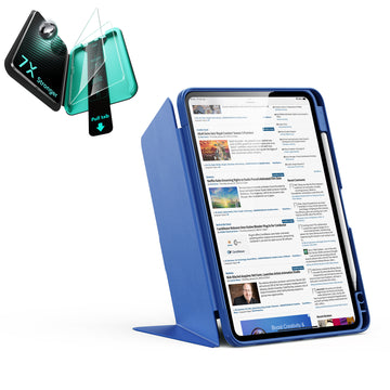 iPad 11インチ(A16)2025 Flip マグネットケース（ペンシルホルダー付き）& Armorite®スクリーン保護フィルムセット - ネイビーブルー  Product type