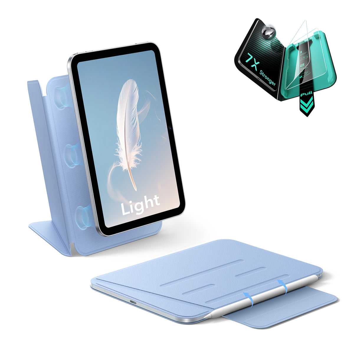 iPad mini (A19 Pro)用 AirStance マグネット保護セット- スカイブルー  Product type