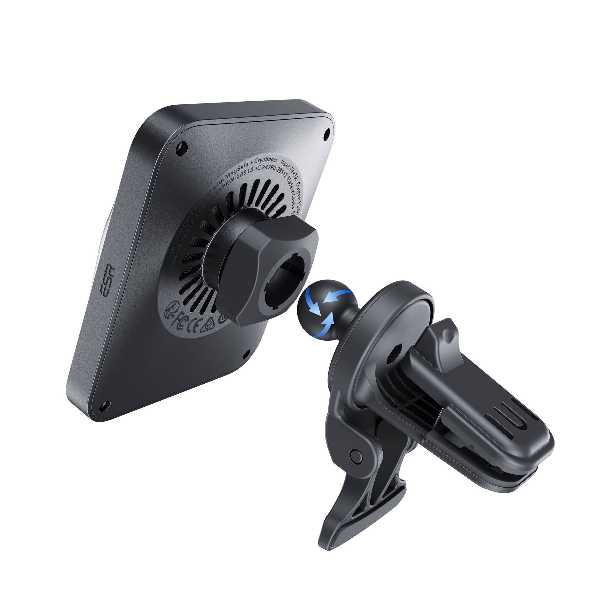 15W Car Charger with MagSafe + CryoBoost - Cool Grey  Product type