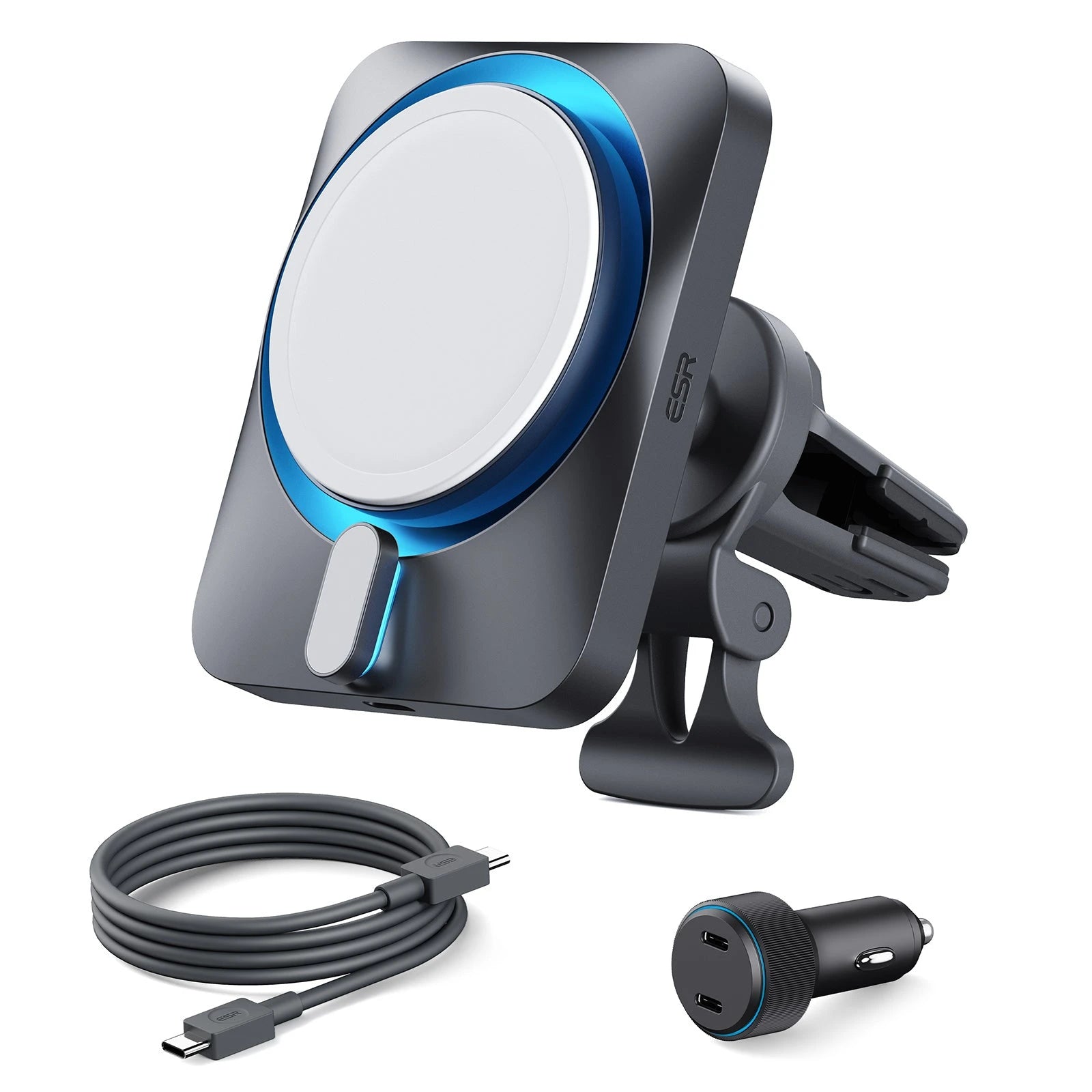 15W Car Charger with MagSafe + CryoBoost - Cool Grey  Product type