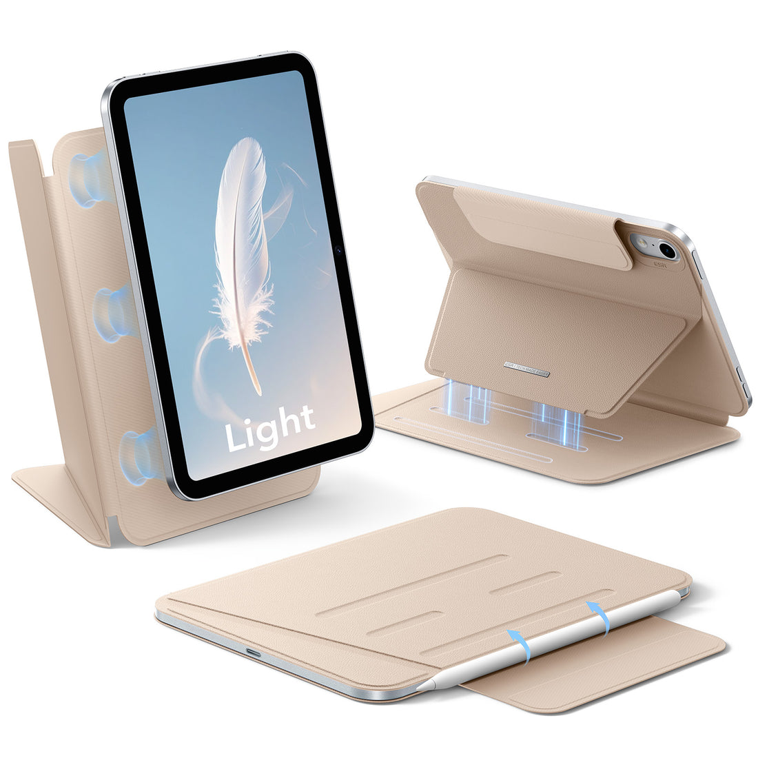 iPad mini (A19 Pro)用 AirStance マグネットケース - サンド  Product type