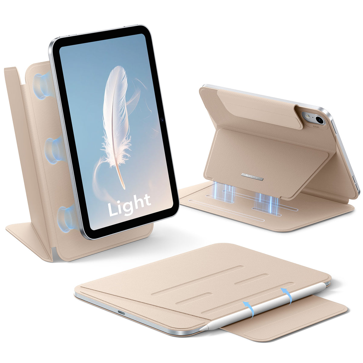 iPad mini (A19 Pro)用 AirStance マグネットケース - サンド  Product type