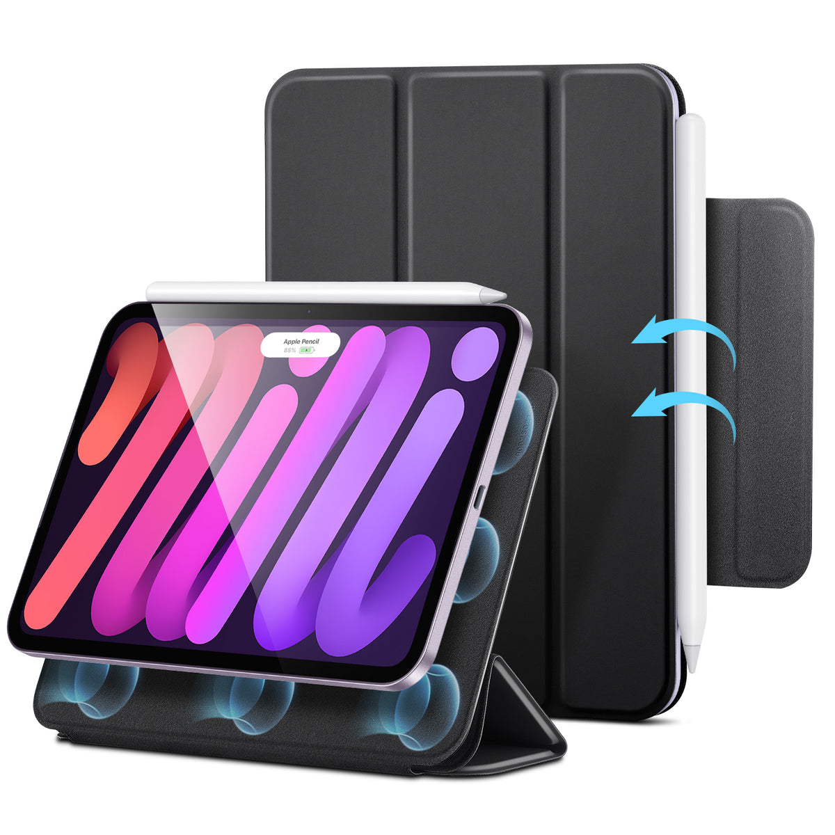 iPad mini (A19 Pro)用 Rebound マグネットケース - ブラック  Product type