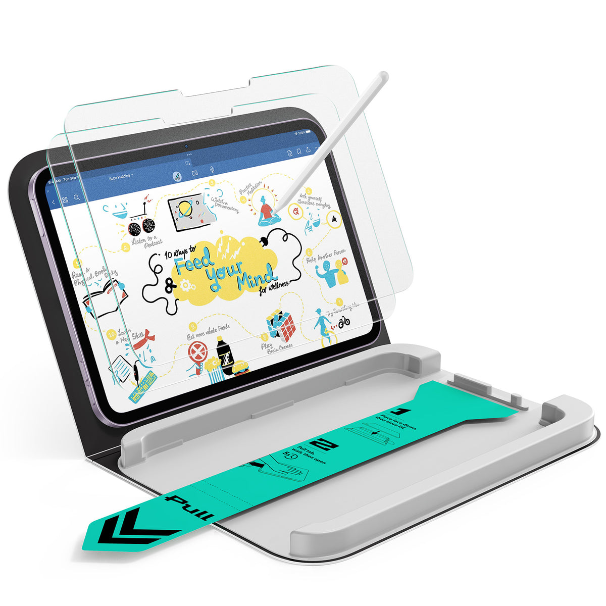 iPad mini (A19 Pro)用 UltraFit ペーパーフィール スクリーン保護フィルム（強化ガラス）- 2枚入り  Product type