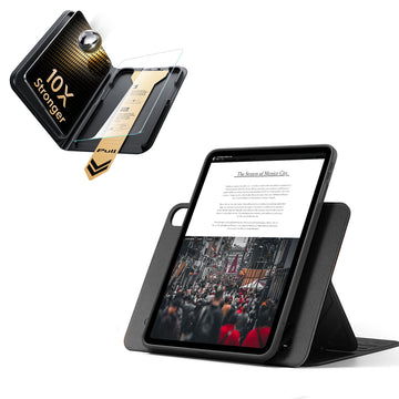 iPad Air 13インチ(M4) 2026用 Shiftマグネットケース＆Armorite® Proガラス保護フィルム（UltraFitトレイ付き）セット - ブラウン  Product type