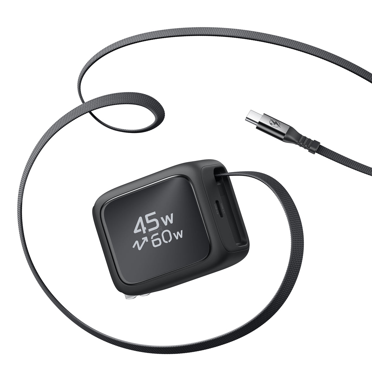 Xtend 45W 巻き取り式ケーブル充電器 ブラック - JPプラグ  Product type