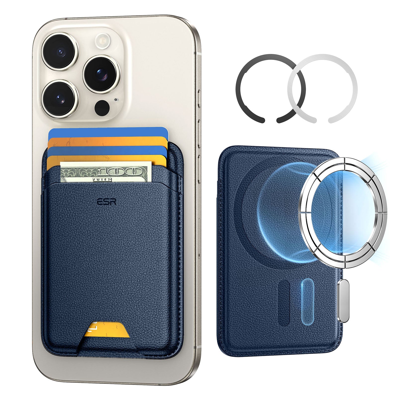 マグネットウォレット（HaloLock）ダークブルー  Product type
