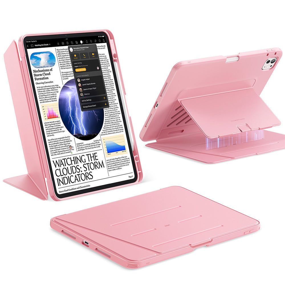 iPad Pro 13" (2025) Flip Magnetic Case with Pencil Holder - Pink  Product type