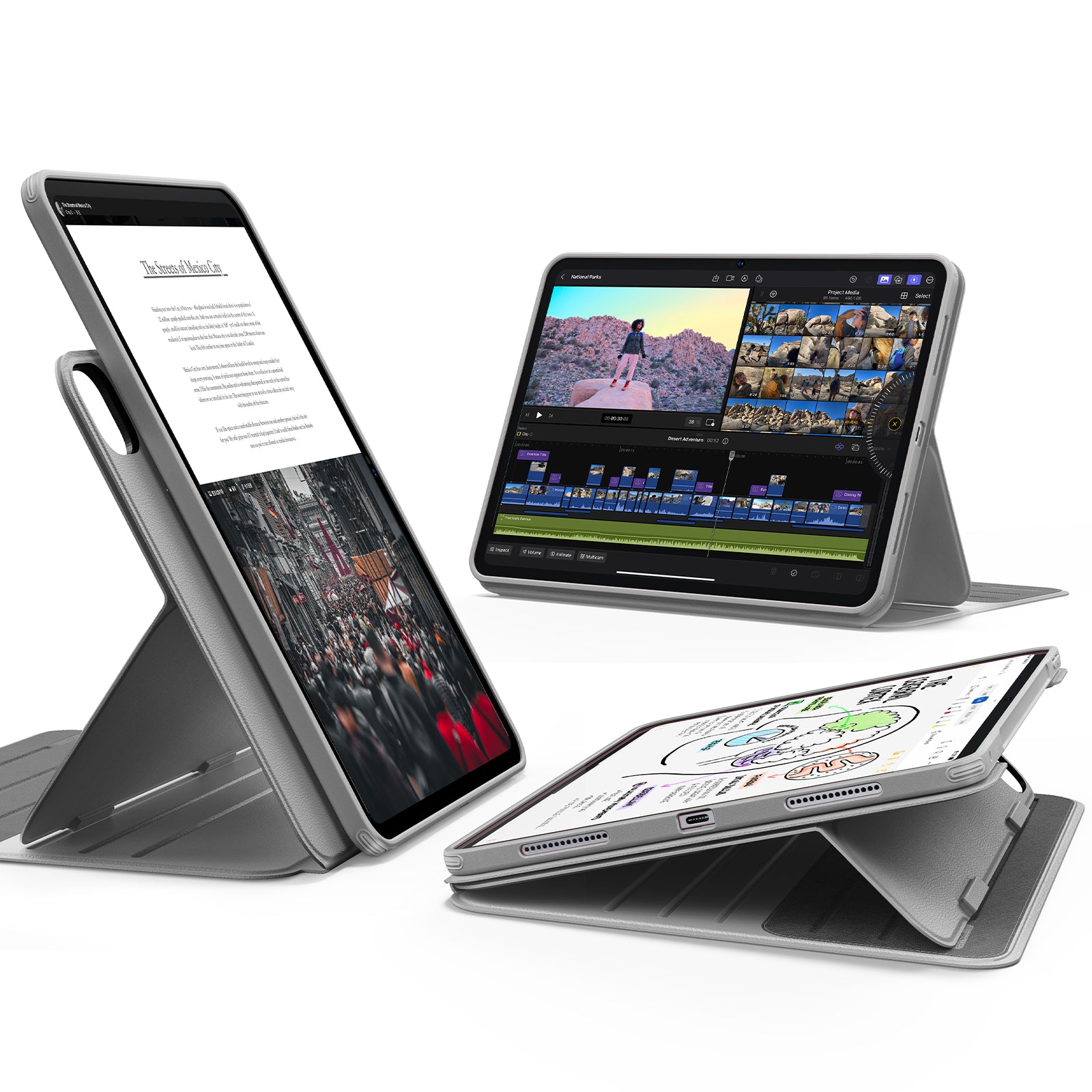 iPad Pro 11ʺ (2025) Shift Magnetic Case - Gray  Product type