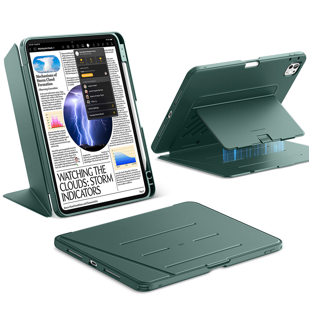 iPad Pro 11" (2025) Flip Magnetic Case with Pencil Holder - Green  Product type