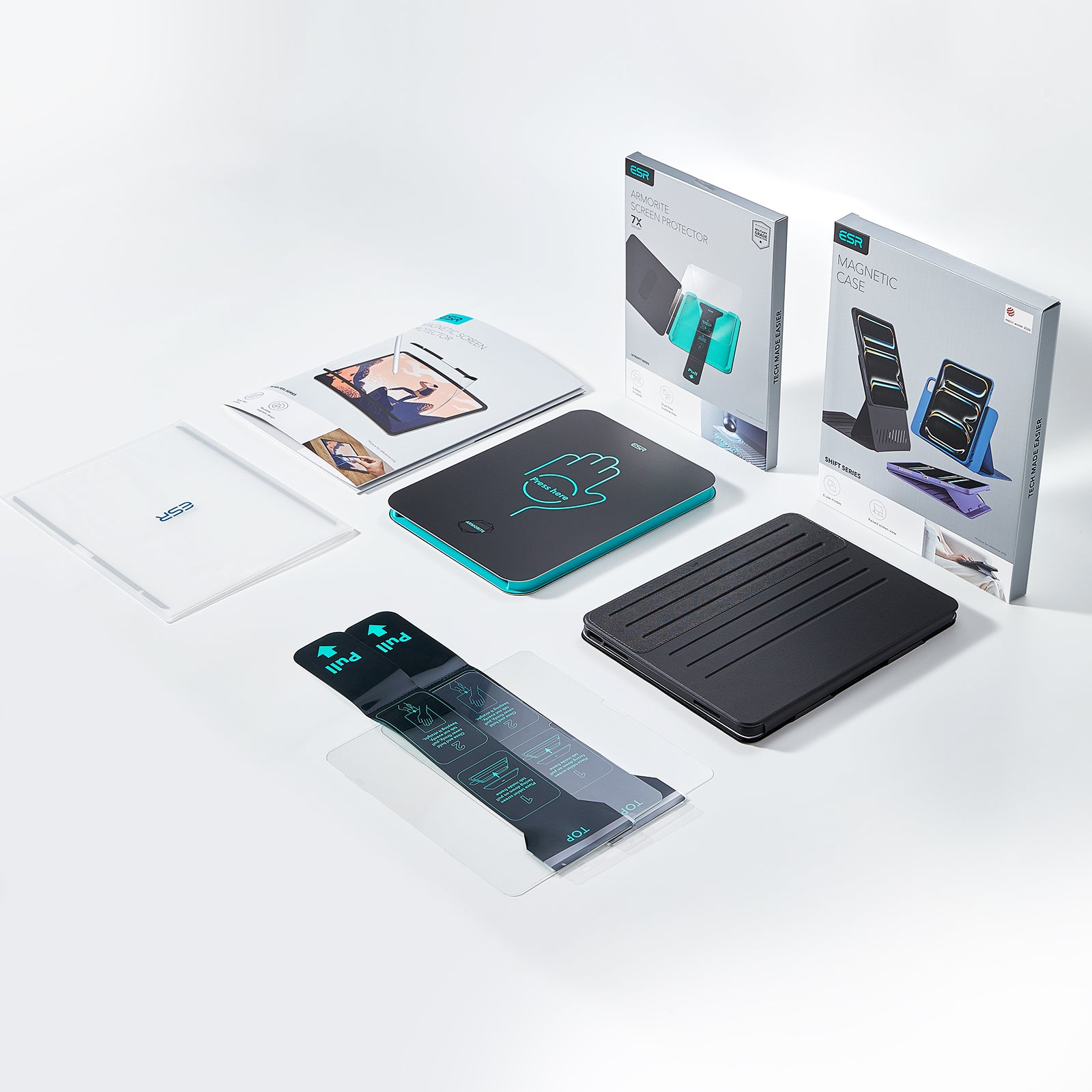 iPad Air 13" (M4) 2026 Bundle Shift Magnetic Case, Papel-Feel Magnetic & Armorite® Protection - Black  Product type