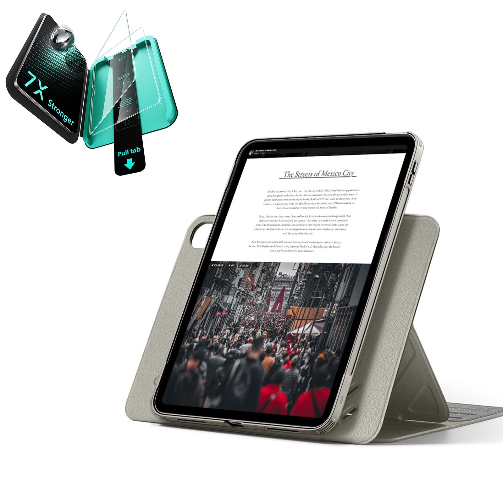 iPad 11" (A16) 2025 Bundle Shift Magnetic Case & Armorite® Protection - Titanium  Product type
