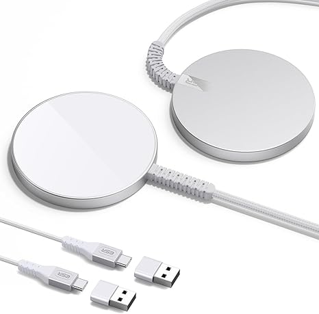 Mini Wireless Charger (HaloLock) - Silver-2 Pack  Product type