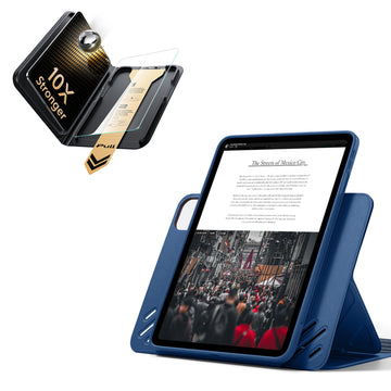 iPad Pro 11インチ(M5) 2025用 Shiftマグネットケース＆Armorite® Proガラス保護フィルム（UltraFitトレイ付き）セット - ネイビーブルー  Product type