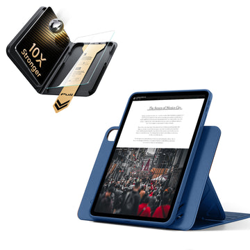 iPad Air 13インチ(M4) 2026用 Shiftマグネットケース＆Armorite® Proガラス保護フィルム（UltraFitトレイ付き）セット - ネイビーブルー  Product type
