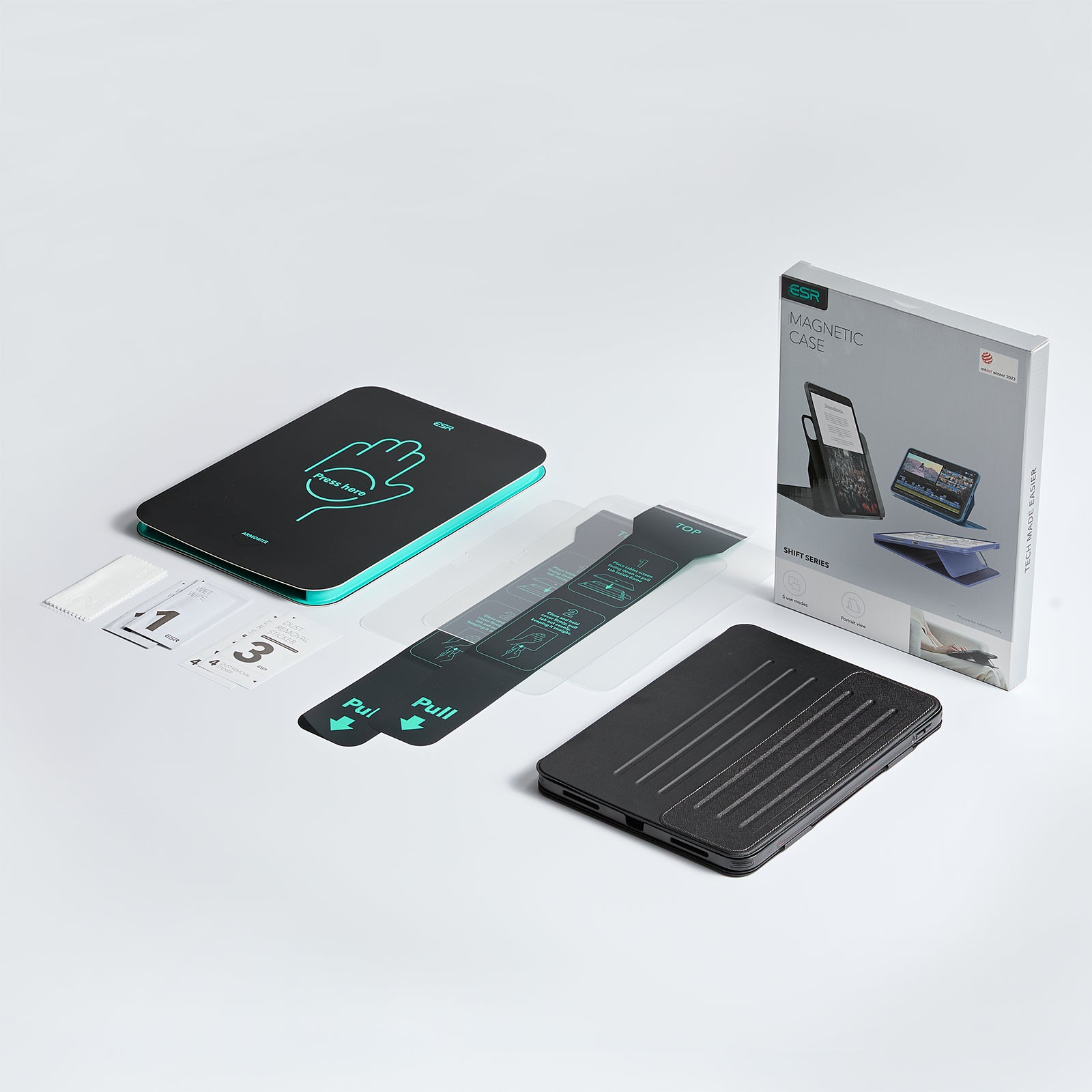 iPad Air 11" (M4) 2026 Bundle Shift Magnetic Case & Armorite® Paper-Feel Protection - Navy Blue  Product type